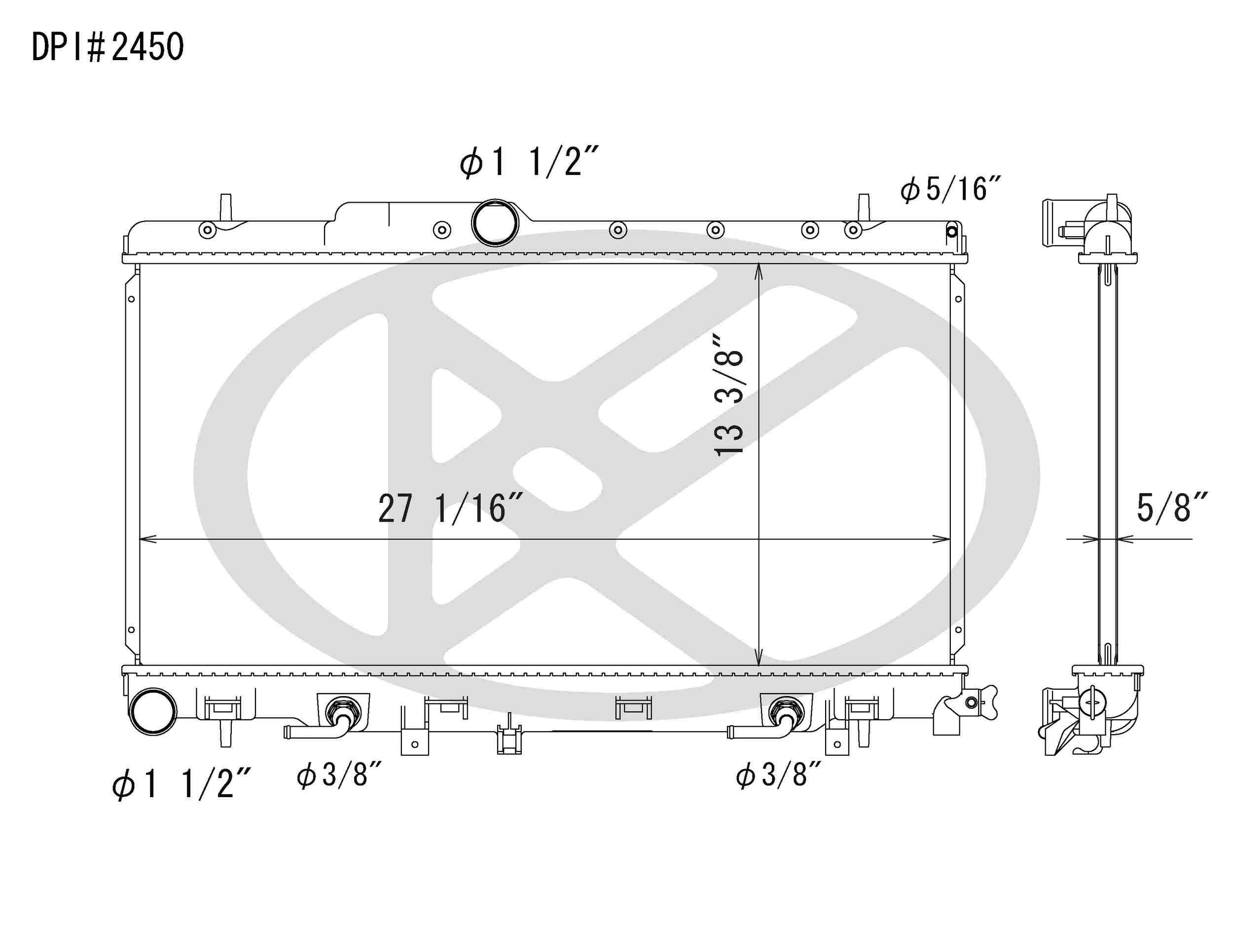 Koyorad OEM Replacement Radiator Subaru Impreza WRX 2.0L H4 TBO AT 02+