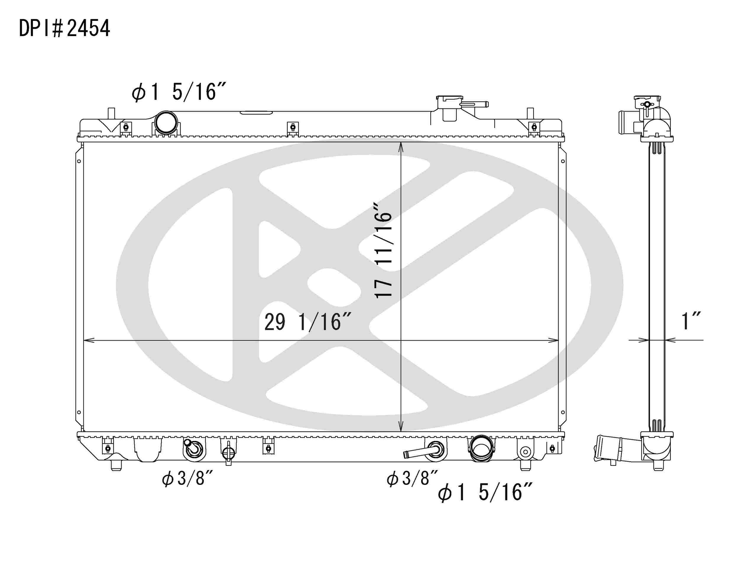 Koyorad OEM Replacement Radiator Toyota Highlander 2.4L I4 AT 01-07