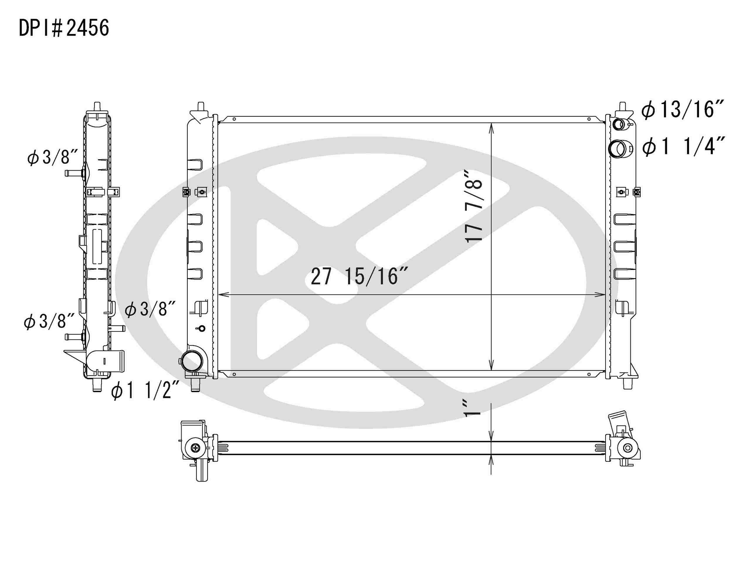 Koyorad OEM Replacement Radiator Mazda MPV 3.0L V6 AT 02-06