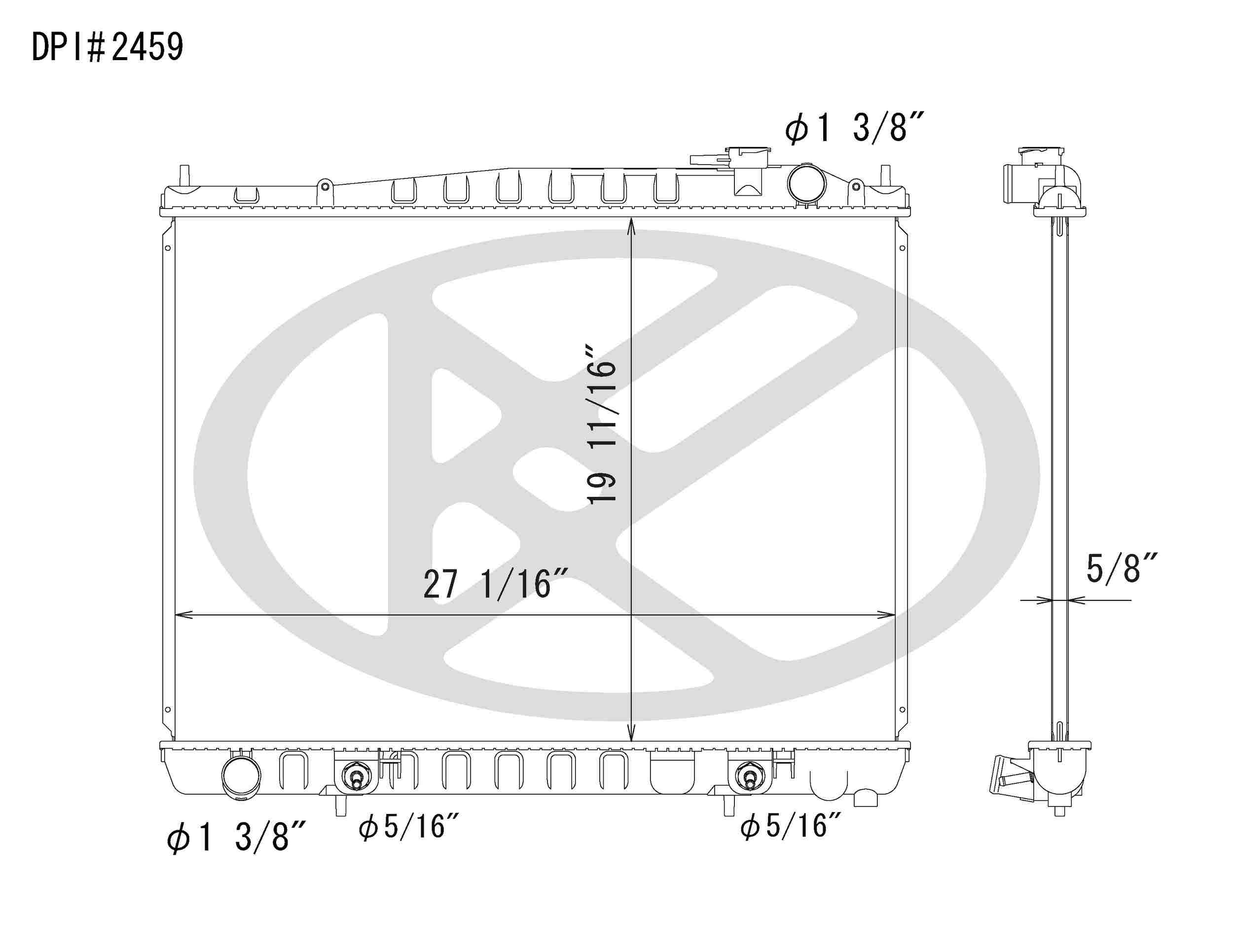 Koyorad OEM Replacement Radiator Infiniti QX4 3.5L V6 AT 01-03