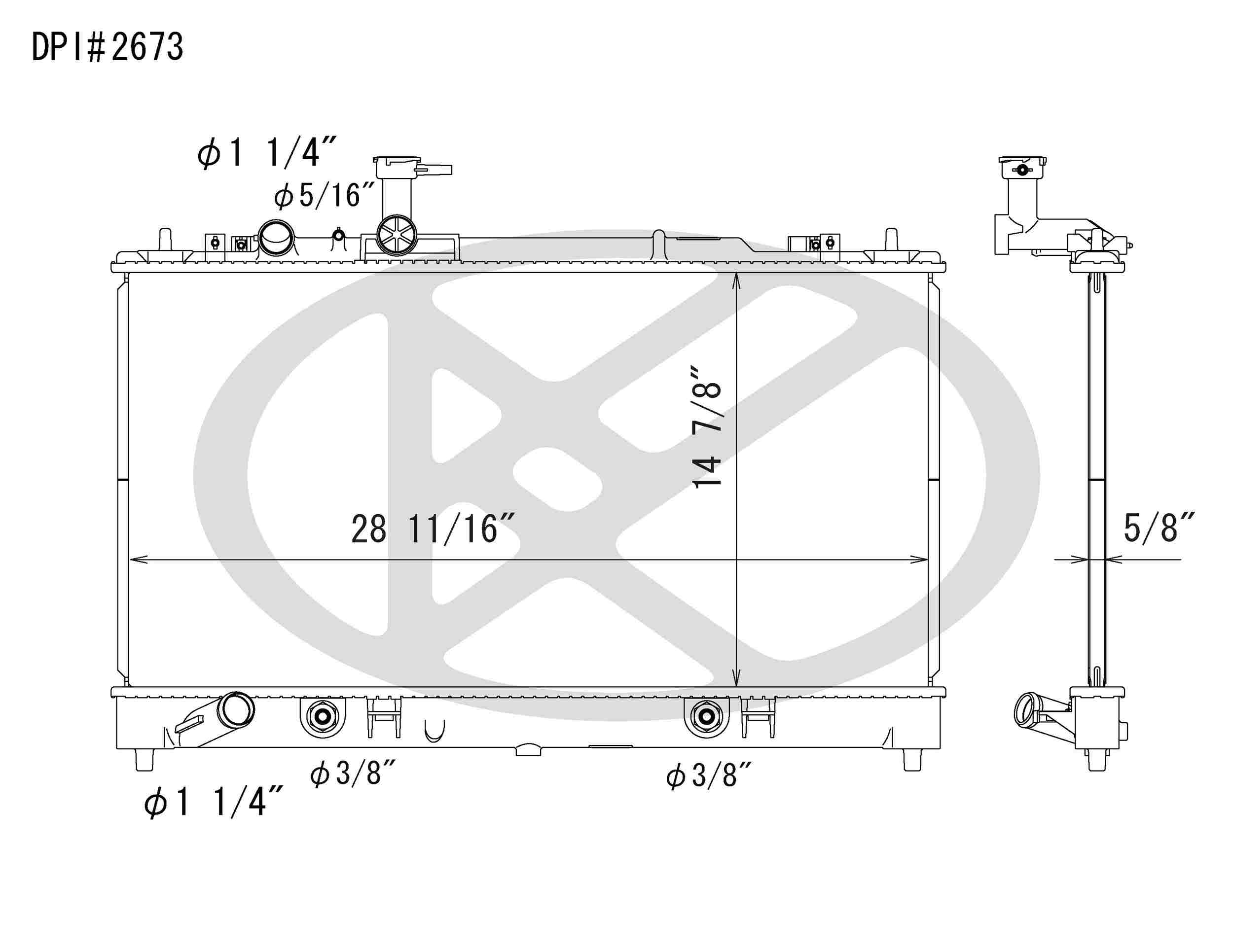 Koyorad OEM Replacement Radiator Mazda Mazda 6 2.3L I4 AT 03-05