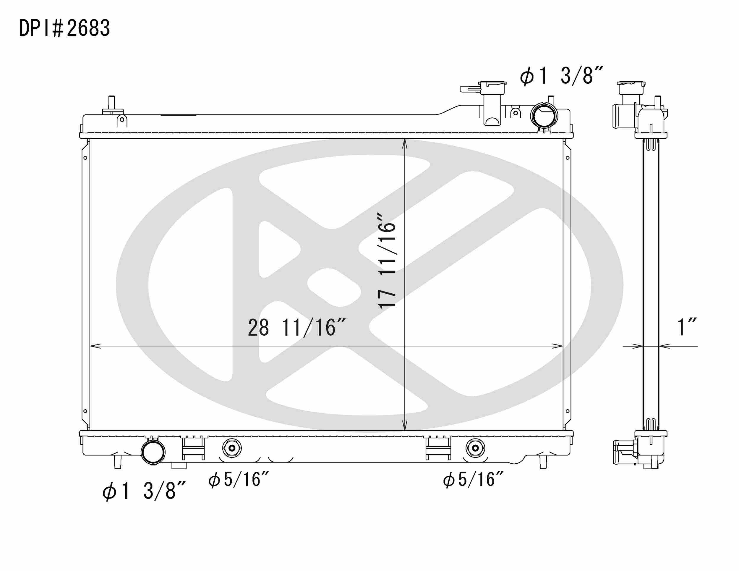 Koyorad OEM Replacement Radiator Infiniti FX35 3.5L V6 AT 03-08