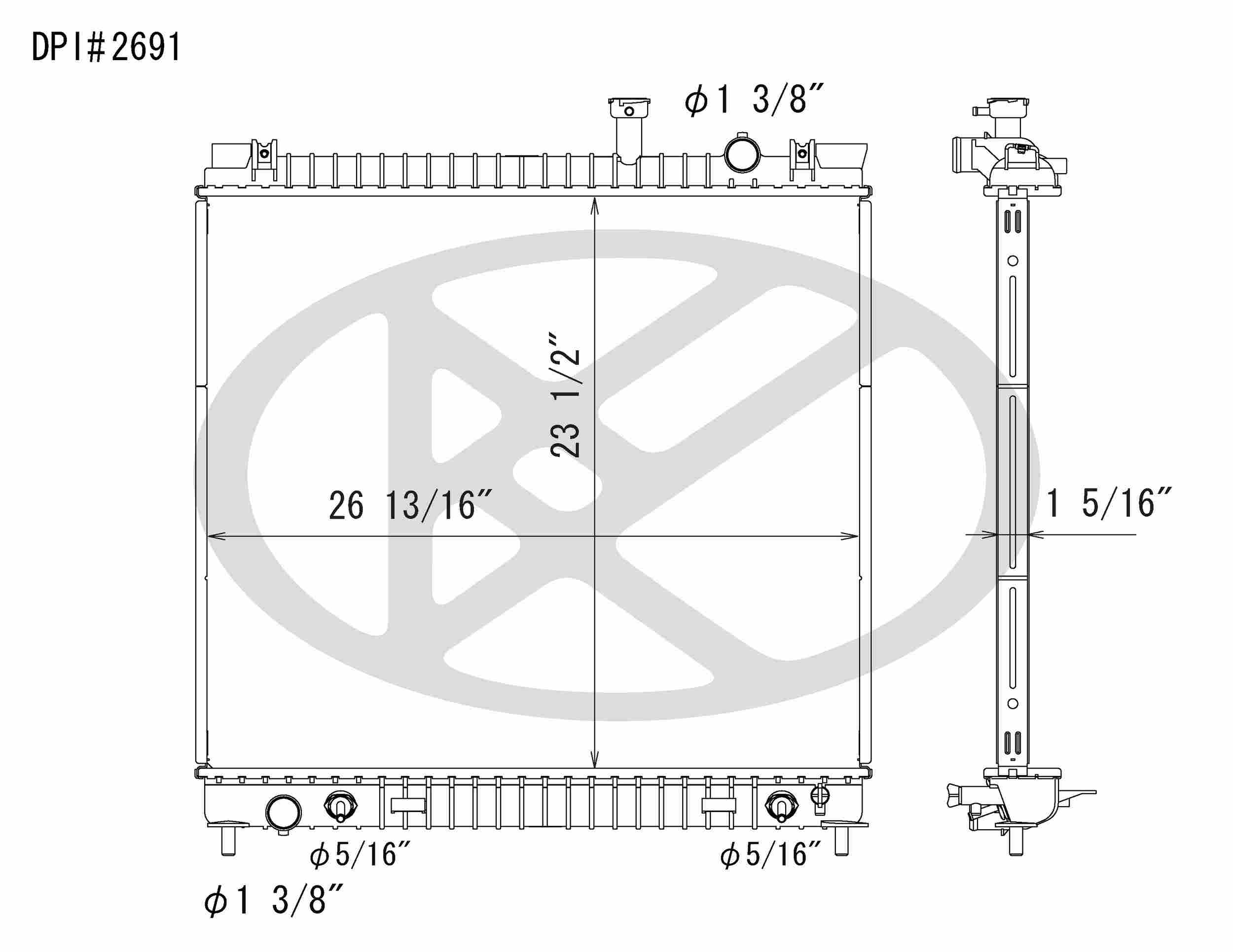 Koyorad OEM Replacement Radiator Infiniti QX56 5.6L V8 AT 04-10