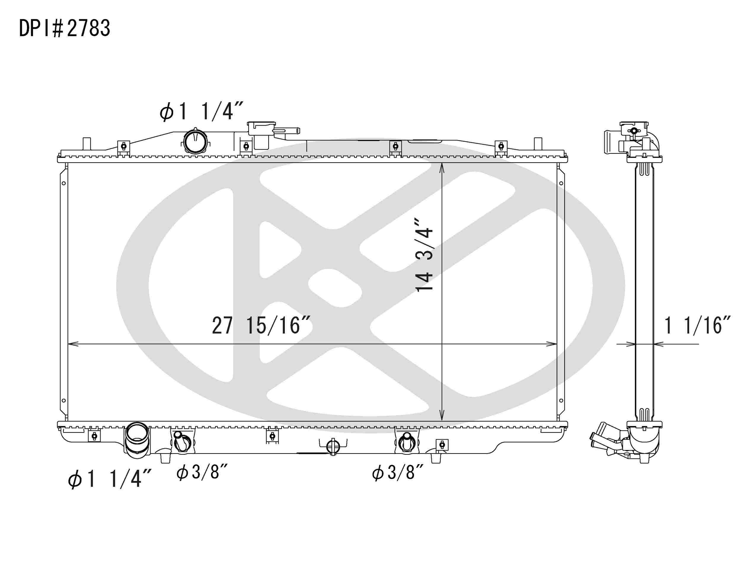 Koyorad OEM Replacement Radiator Honda Accord 3.0L V6 AT 05-07