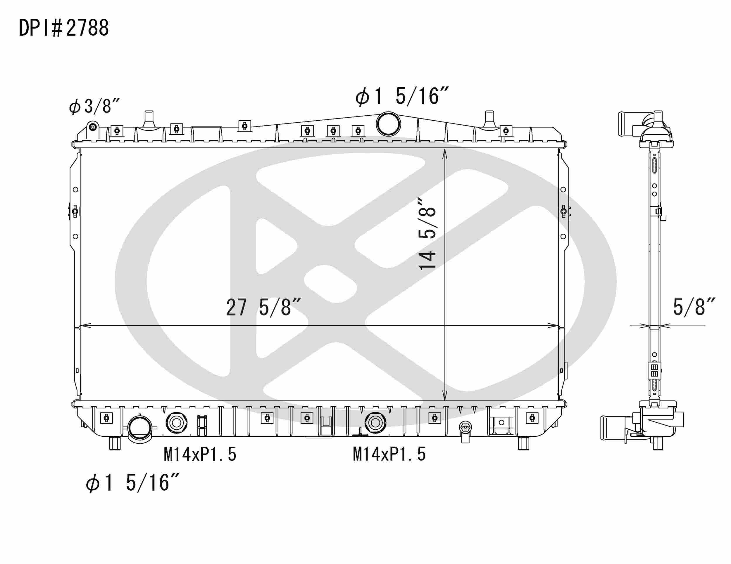 Koyorad OEM Replacement Radiator Suzuki Forenza 2.0L I4 AT 04-08