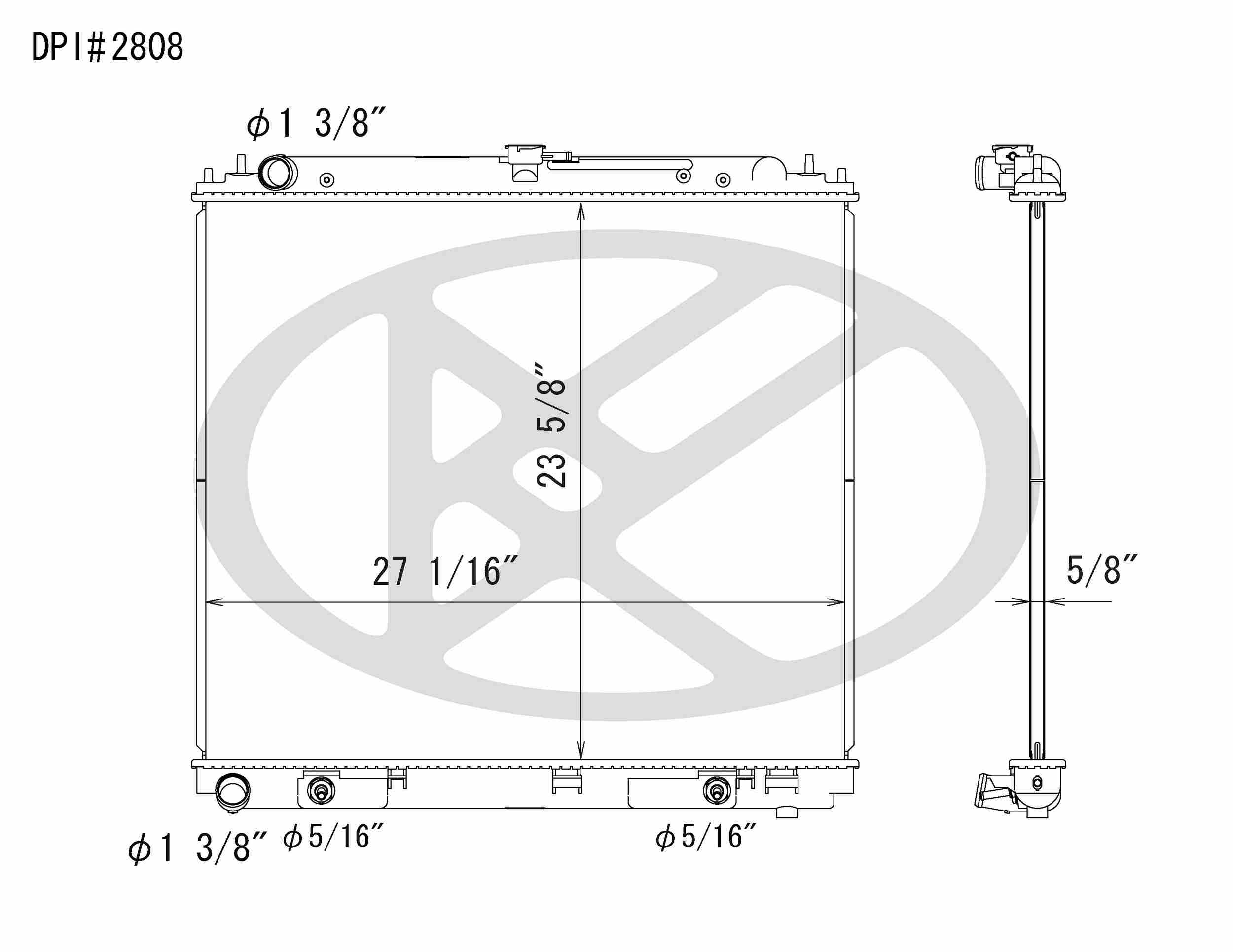 Koyorad OEM Replacement Radiator Nissan Frontier 2.5L I4 AT 05-10