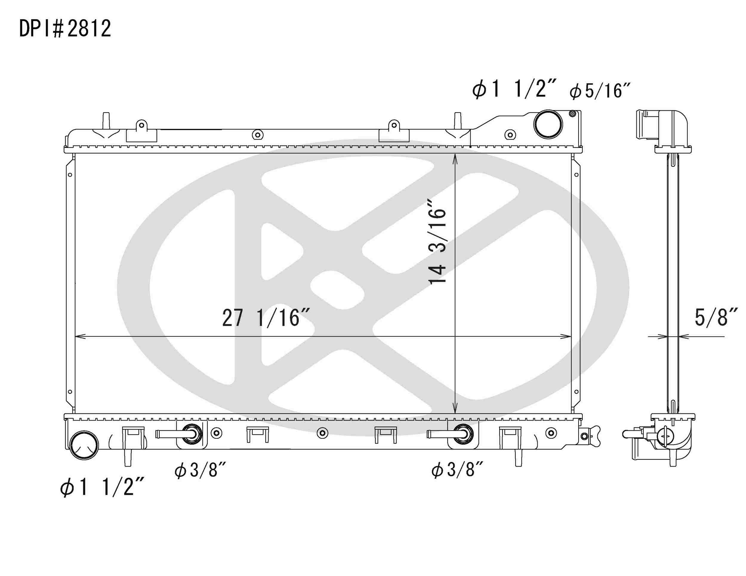 Koyorad OEM Replacement Radiator Subaru Forester 2.5L H4 TBO AT 04-05