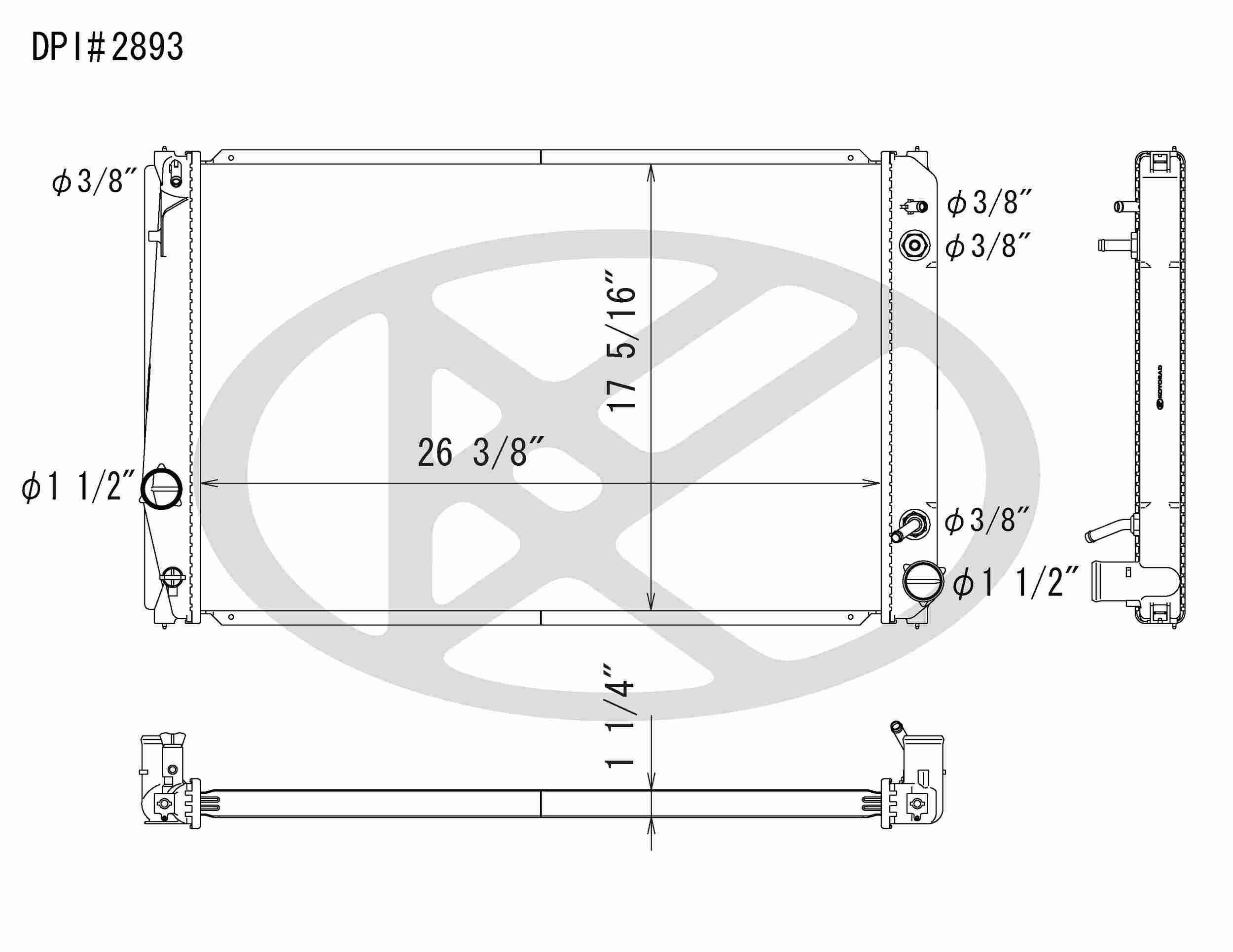 Koyorad OEM Replacement Radiator Toyota RAV4 3.5L V6 AT 06-11