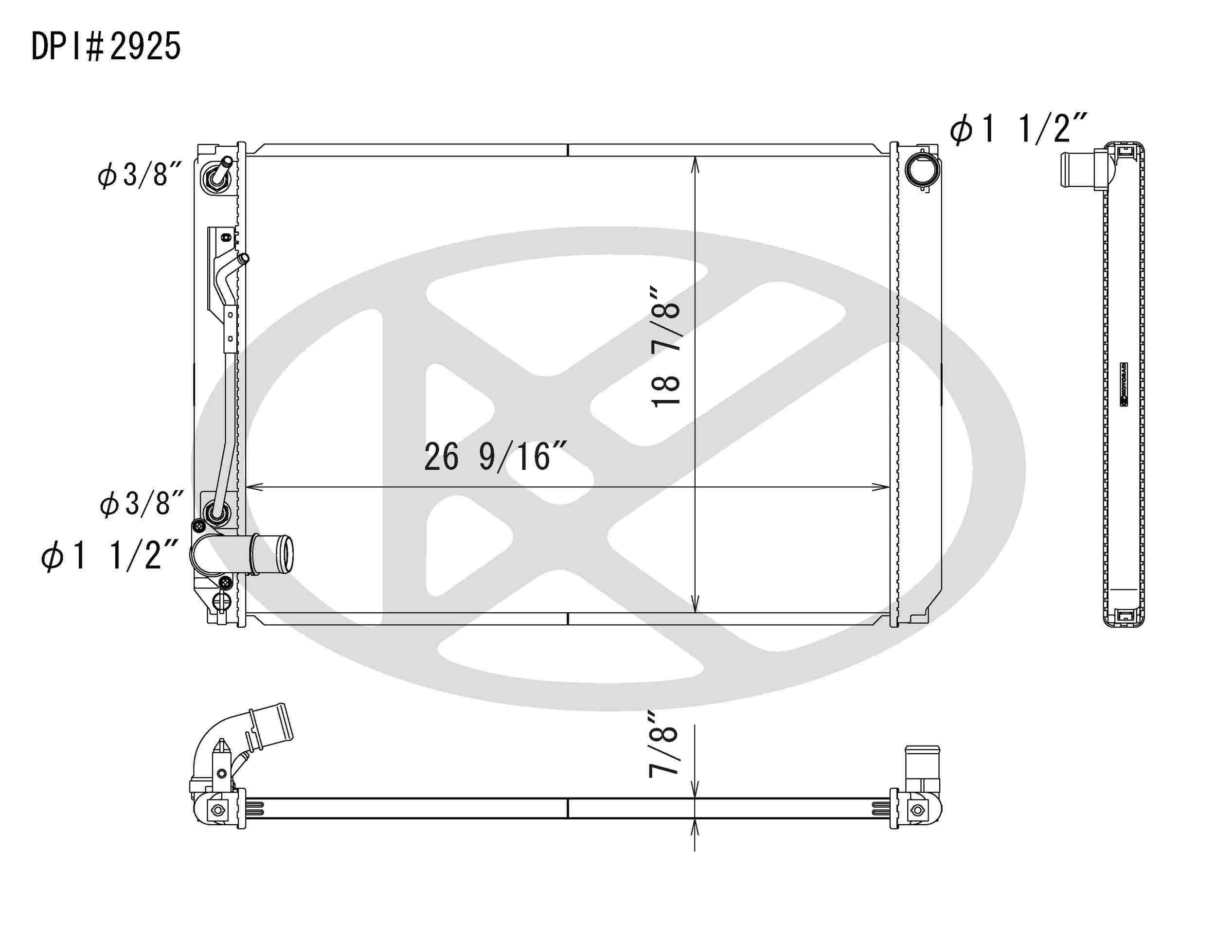 Koyorad OEM Replacement Radiator Toyota Sienna 3.3L V6 AT 06-06