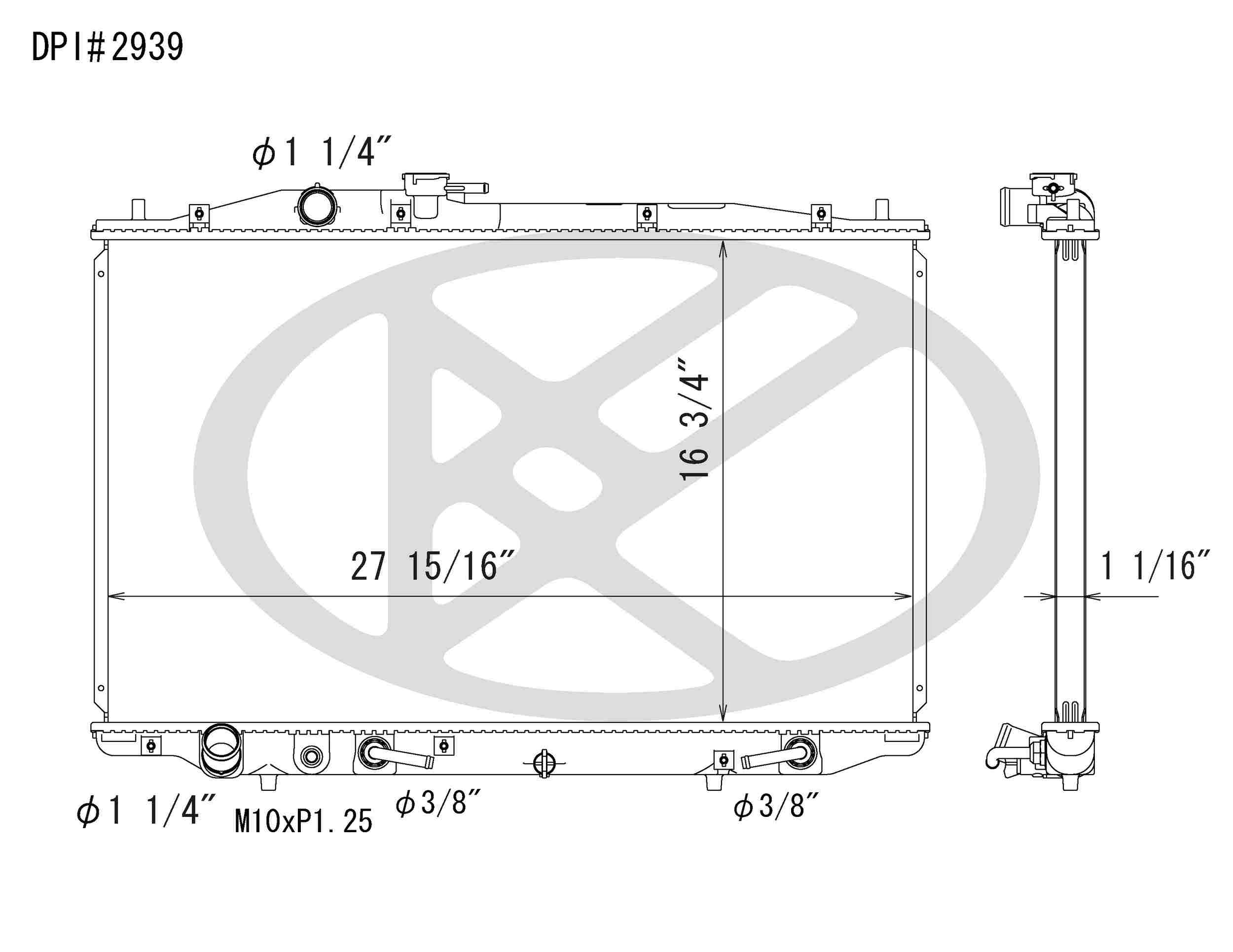 Koyorad OEM Replacement Radiator Acura TL 3.2L V6 AT 07-08