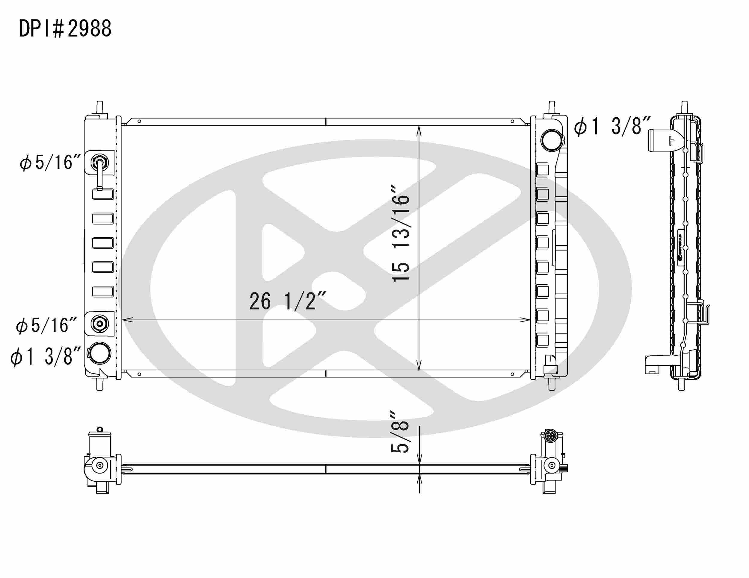 Koyorad OEM Replacement Radiator Nissan Altima 2.5L I4 AT 07-12