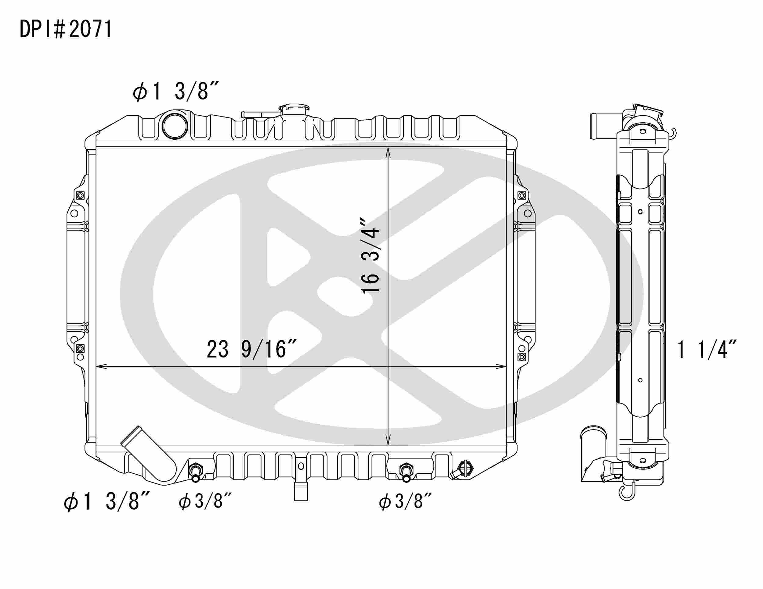 Koyorad OEM Replacement Radiator Mitsubishi Montero 3.0L V6 AT 95-96
