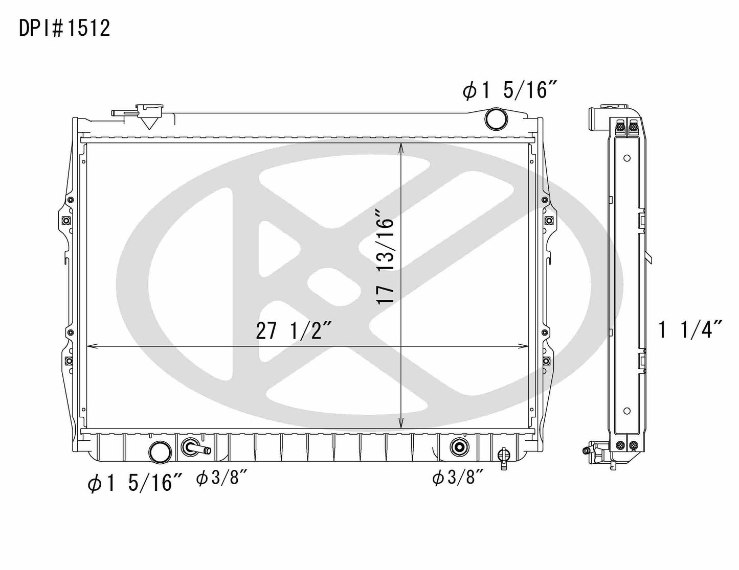 Koyorad OEM Replacement Radiator Toyota T100 2.7L I4 AT 93-98
