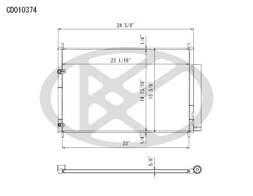 Koyorad A/C Condenser CD010374