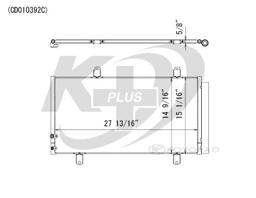 Koyorad A/C Condenser CD010392