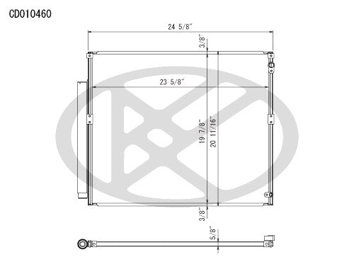 Koyorad A/C Condenser CD010460