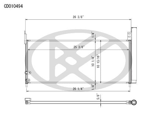 Koyorad A/C Condenser CD010494