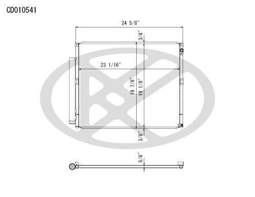 Koyorad A/C Condenser CD010541