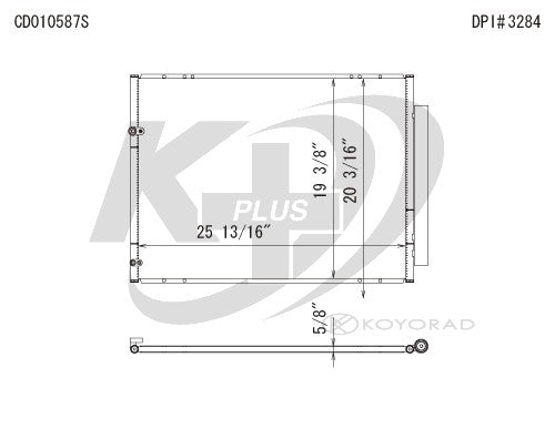 Koyorad A/C Condenser CD010587