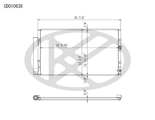Koyorad A/C Condenser CD010638