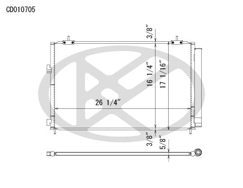 Koyorad A/C Condenser CD010705