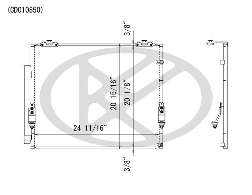 Koyorad A/C Condenser CD010850