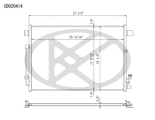Koyorad A/C Condenser CD020414