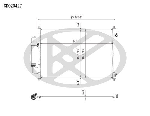 Koyorad A/C Condenser CD020427