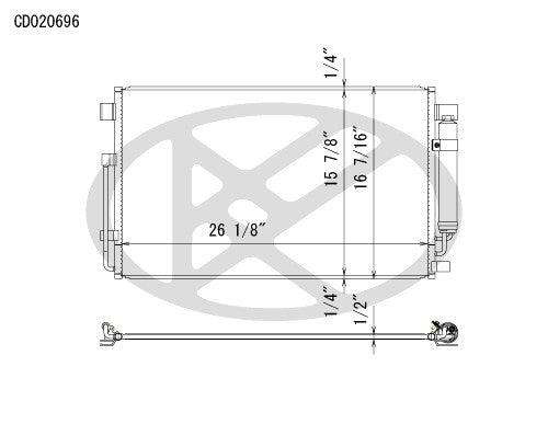 Koyorad A/C Condenser CD020696
