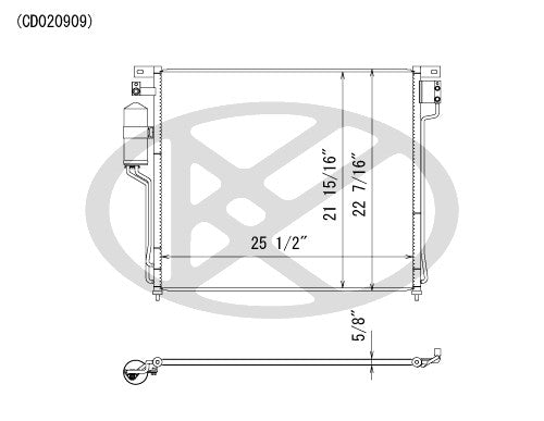 Koyorad A/C Condenser CD020909