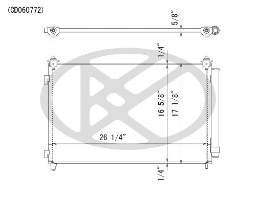 Koyorad A/C Condenser CD060772
