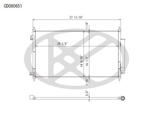 Koyorad A/C Condenser CD080651