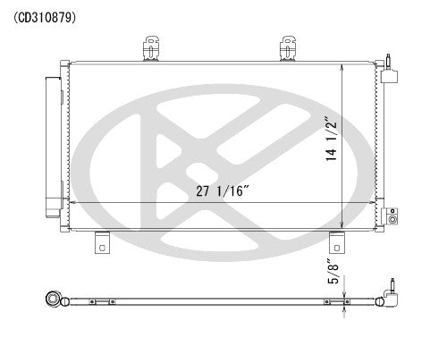 Koyorad A/C Condenser CD310879