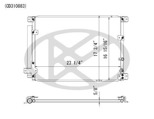 Koyorad A/C Condenser CD310883