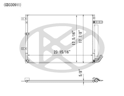 Koyorad A/C Condenser CD330911