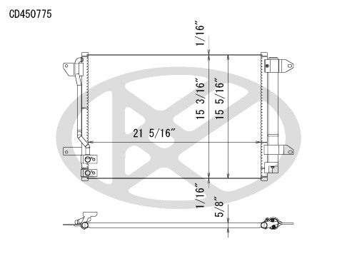 Koyorad A/C Condenser CD450775