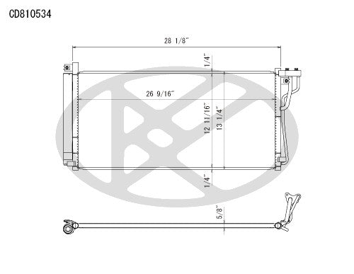 Koyorad A/C Condenser CD810534