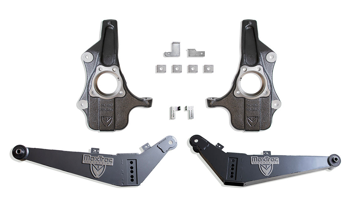 Maxtrac 21-25 Ford F-150 4WD 2-4in. Lowering Kit w/ Struts- Black KS330824-AR