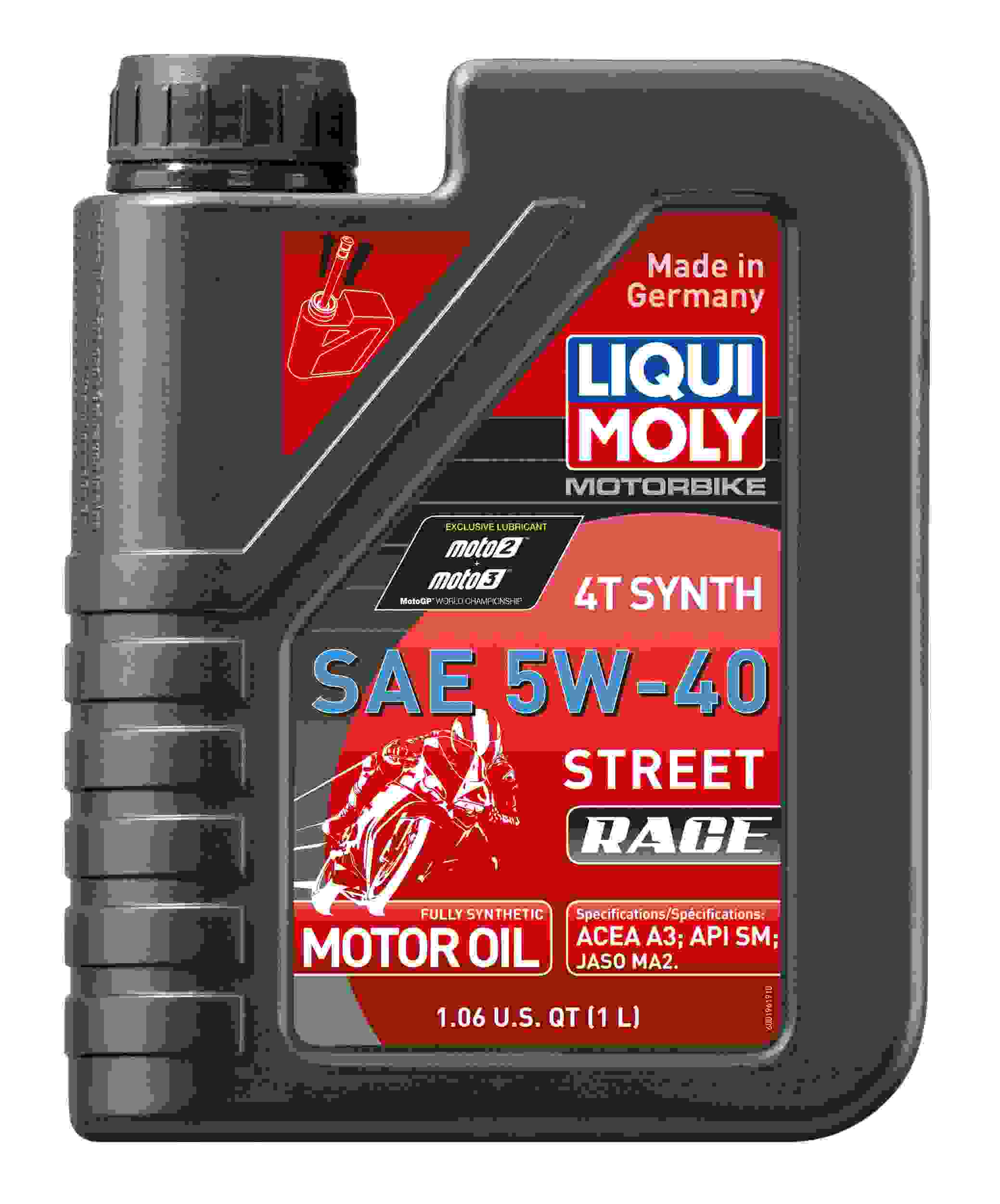 LIQUI MOLY 1L Motorbike 4T Synth 5W40 Street Race 20074