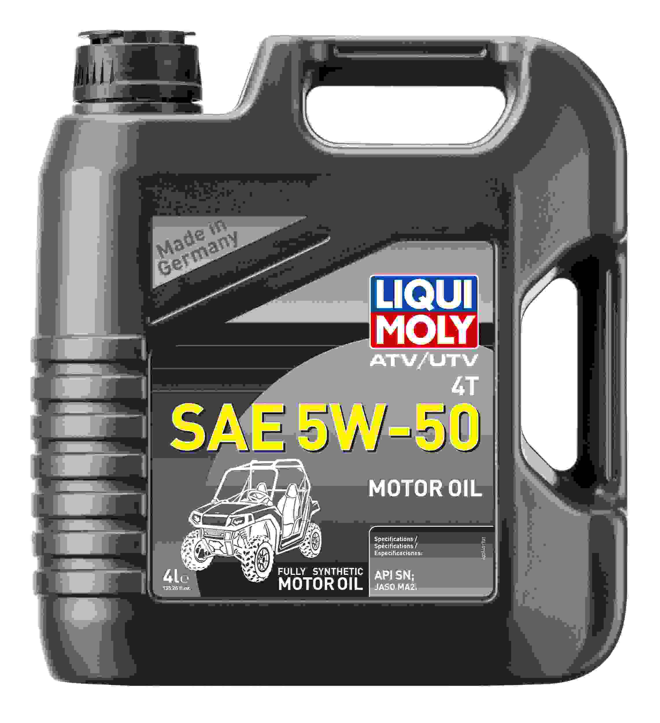 LIQUI MOLY 4L ATV 4T Motor Oil SAE 5W50 20214
