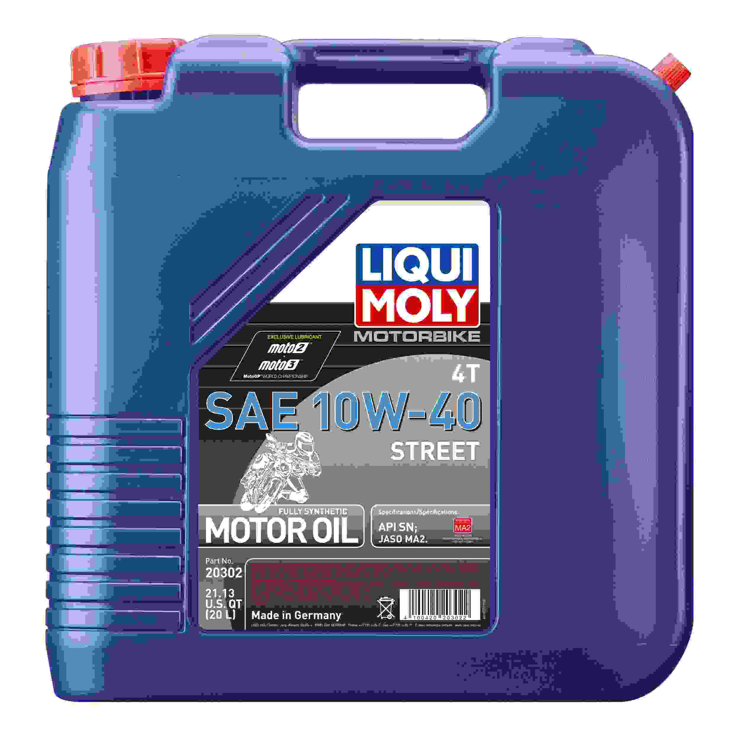 LIQUI MOLY 20L Motorbike 4T SAE 10W40 Street 20302