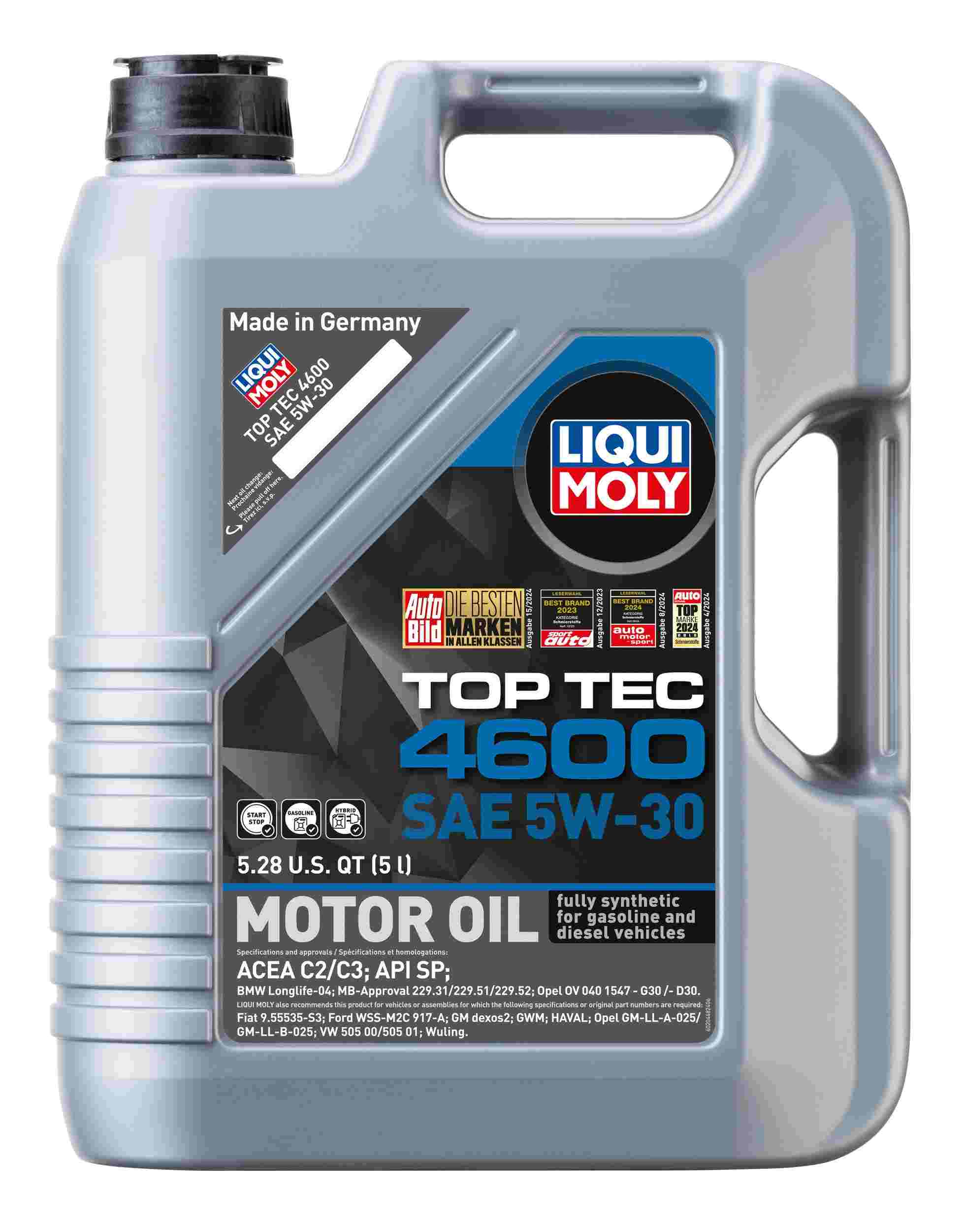 LIQUI MOLY 5L Top Tec 4600 Motor Oil 5W-30 20448