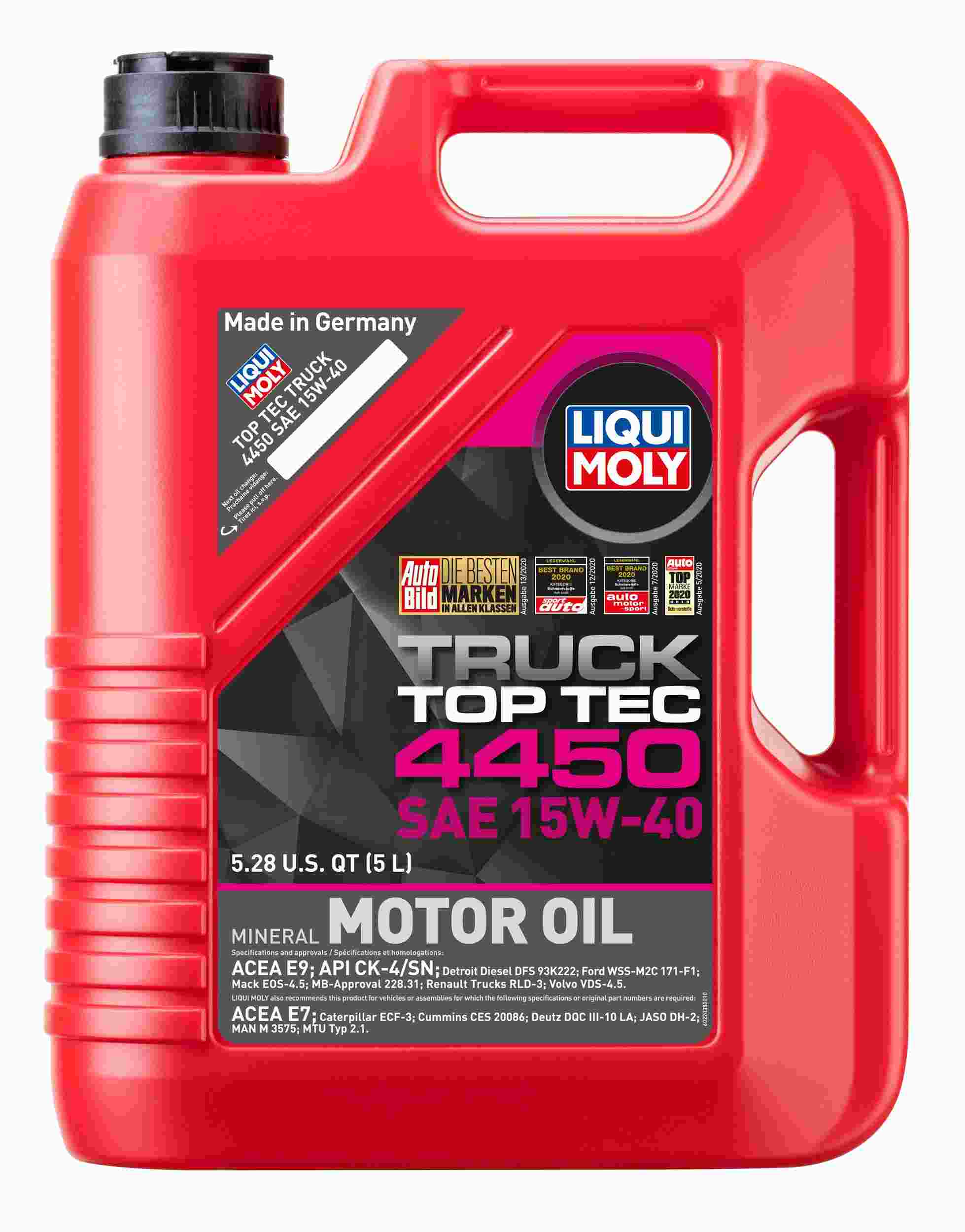 LIQUI MOLY 5L Top Tec Truck 4450 15W-40 22038