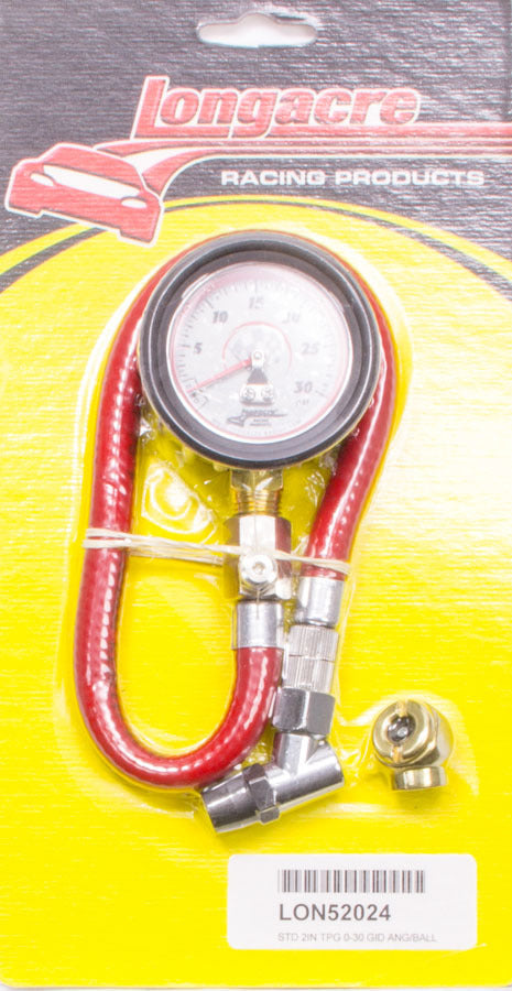 Longacre Tire Gauge 0-30PSI 2in GID Wheel and Tire Tools Tire Pressure Gauges main image