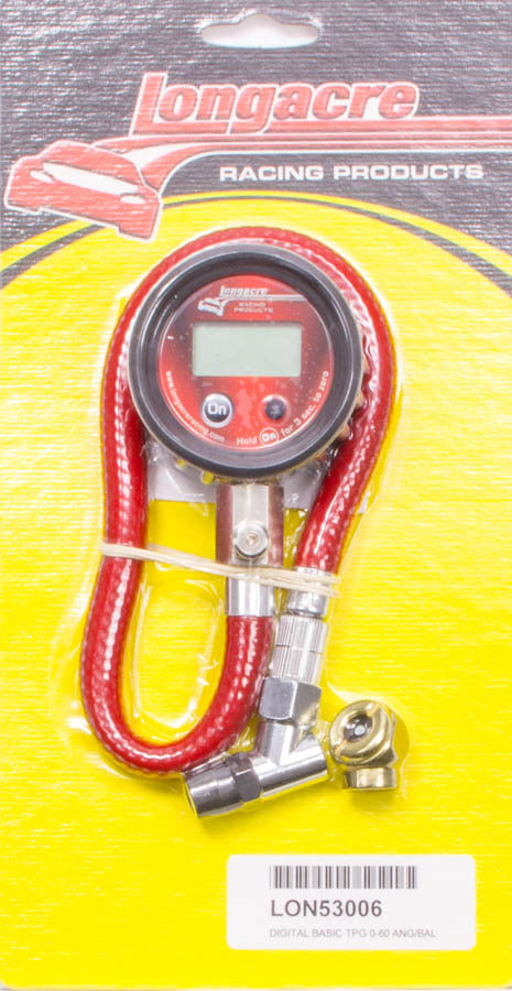 Longacre Tire Gauge Digital 0-60 PSI Basic Wheel and Tire Tools Tire Pressure Gauges main image
