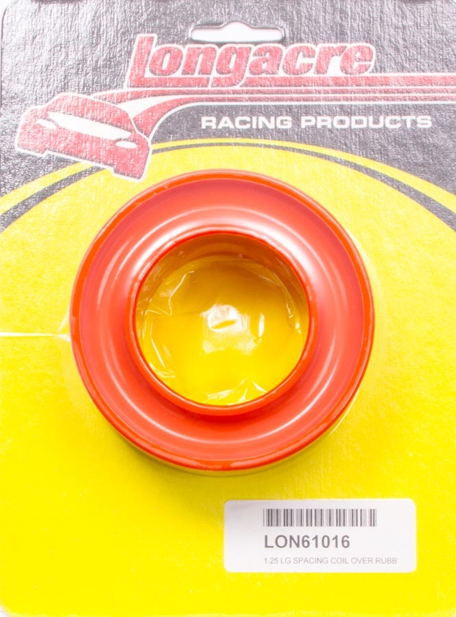 Longacre Spring Rubber Large Space Orange 15lb Bushings and Mounts Coil Spring Bushings main image
