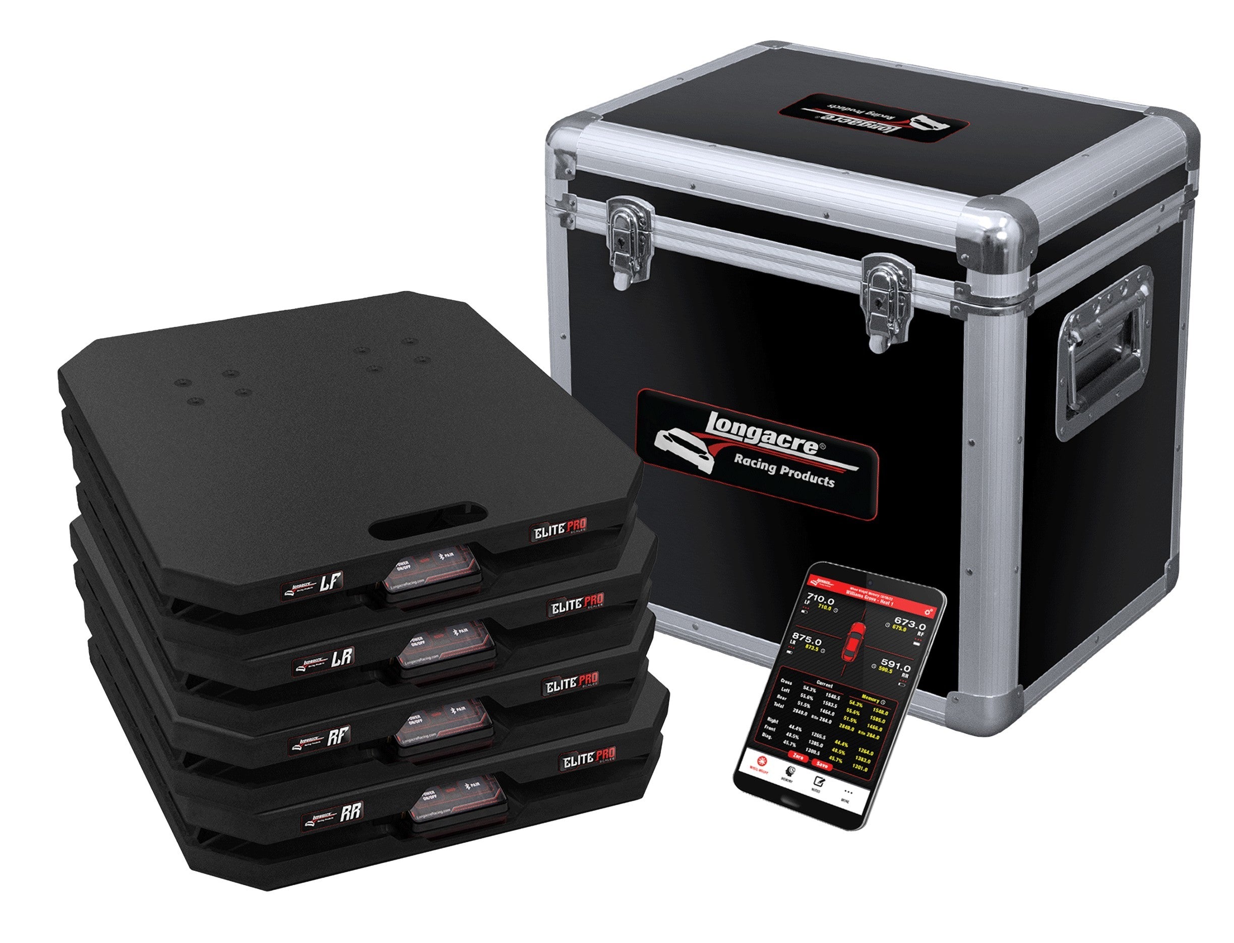 Longacre Scale Set Elite Wireless 15in Pads 3000lbs Suspension Tuning Vehicle Scales main image