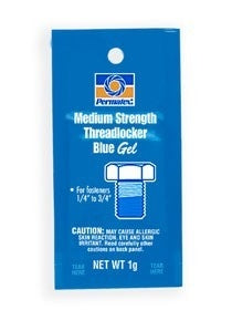 Permatex COUNTERMAN'S CHOICE Threadlocker - Blue Gel Formula,1 g Pouch
