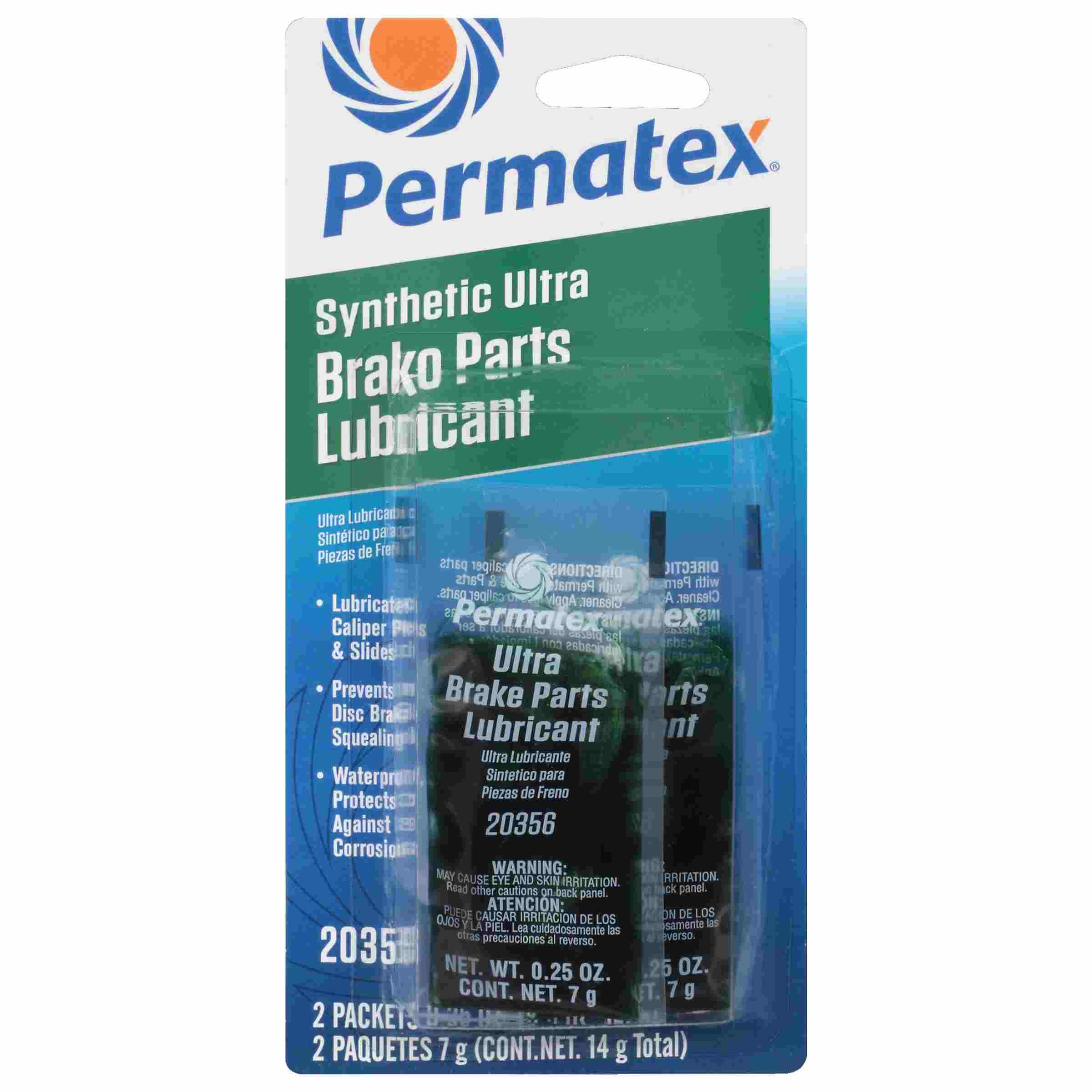 Permatex Ultra Disc Brake Caliper Lube, 14 g, carded, Each