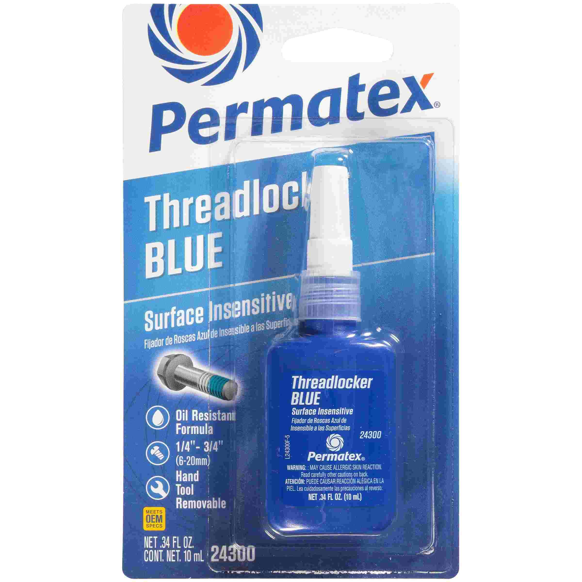 Permatex Insensitive Threadlocker Blue